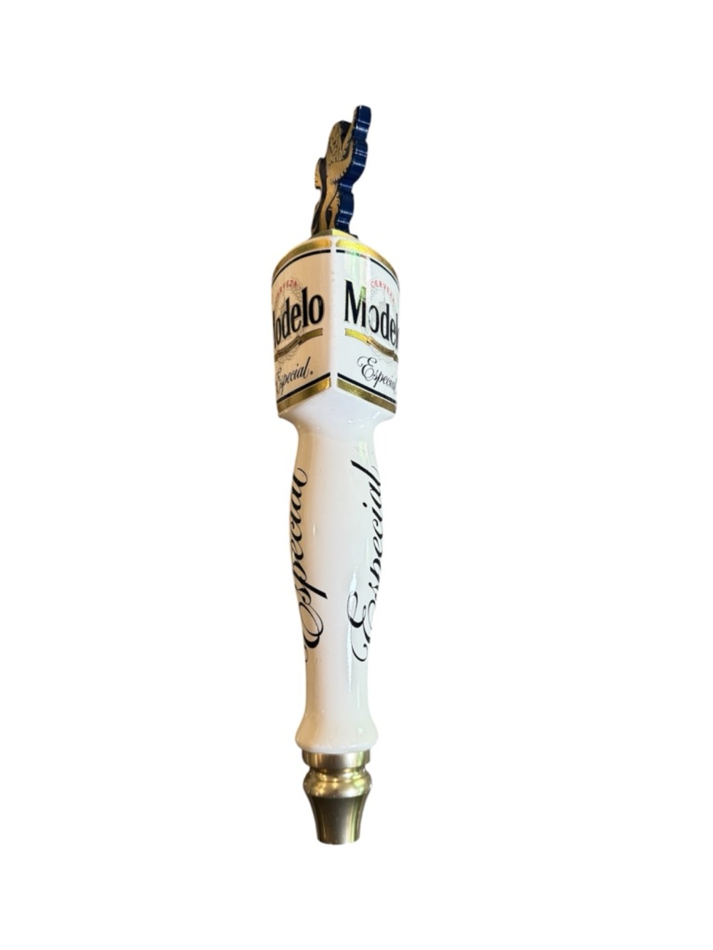 Modelo Especial Beer Tap Handle With Lion Topper  13.5” Paint Chipped - Picture 5 of 7